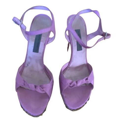 Pre-owned Alberta Ferretti Cloth Sandals In Purple