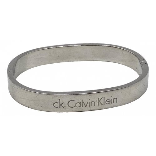 Pre-owned Calvin Klein Bracelet In Silver