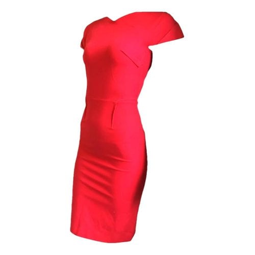 Pre-owned Roland Mouret Mid-length Dress In Pink