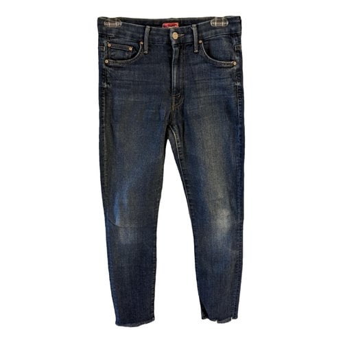 Pre-owned Mother Mslim Jeans In Blue