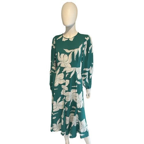 Pre-owned Diane Von Furstenberg Maxi Dress In Green