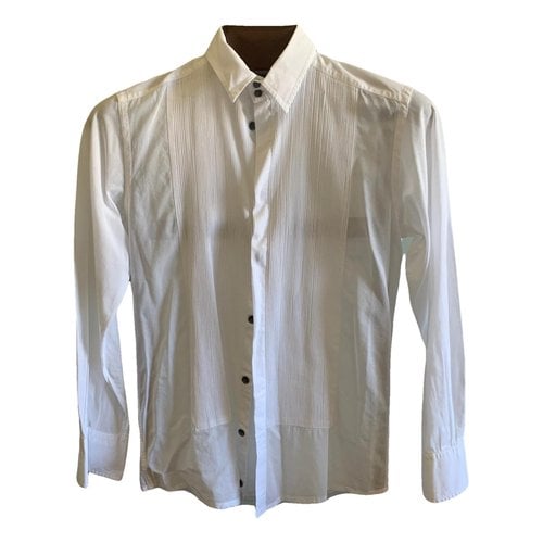 Pre-owned Dolce & Gabbana Linen Shirt In White