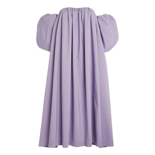 Pre-owned Kika Vargas Mid-length Dress In Purple