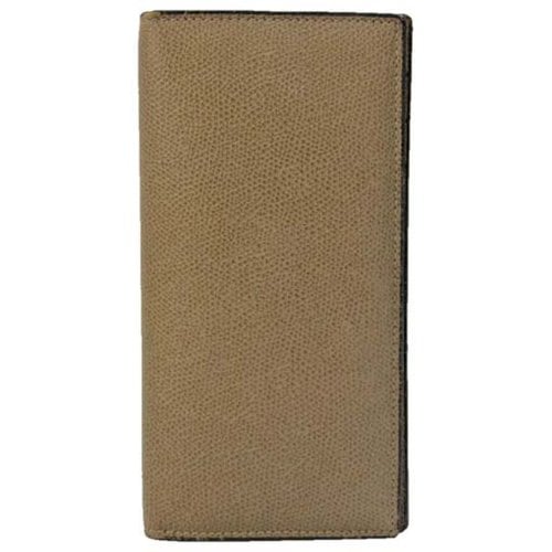 Pre-owned Valextra Leather Wallet In Beige