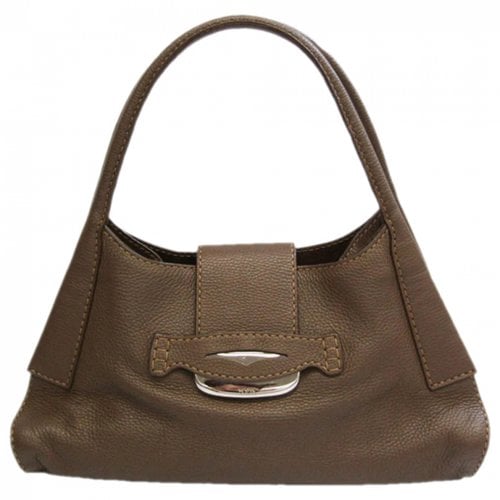 Pre-owned Tod's Leather Tote In Brown