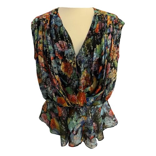 Pre-owned The Kooples Silk Blouse In Multicolour