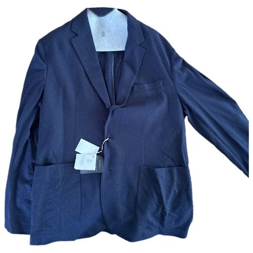 Pre-owned Brunello Cucinelli Cashmere Jacket In Blue