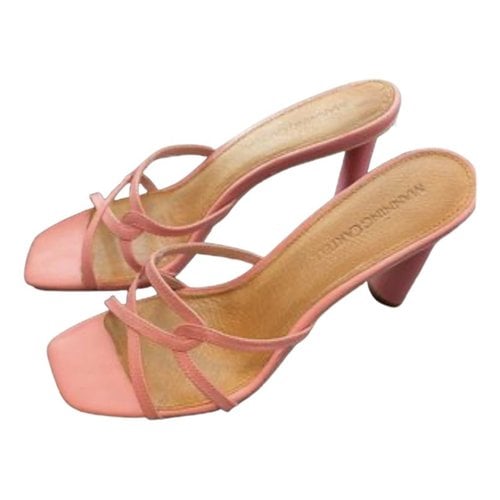 Pre-owned Manning Cartell Leather Heels In Pink
