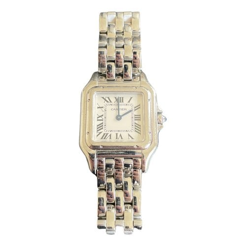 Pre-owned Cartier Panthère Watch In Silver