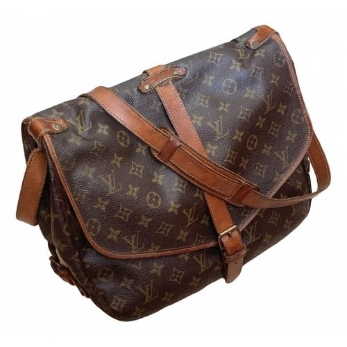 Pre-owned Louis Vuitton Cloth Bag In Brown