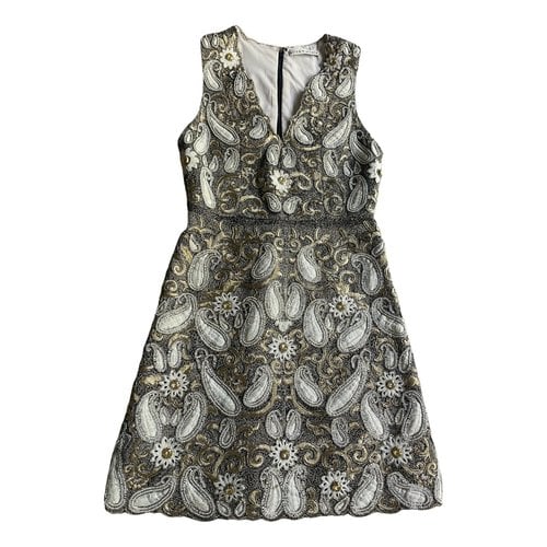 Pre-owned Alice And Olivia Mini Dress In Gold