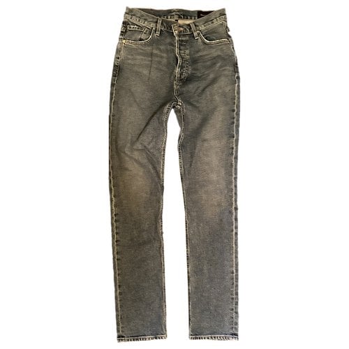 Pre-owned Goldsign Straight Pants In Blue