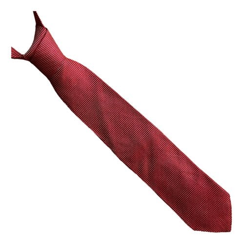 Pre-owned Armani Collezioni Silk Tie In Red