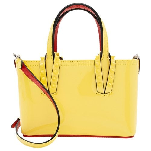 Pre-owned Christian Louboutin Leather Tote In Yellow