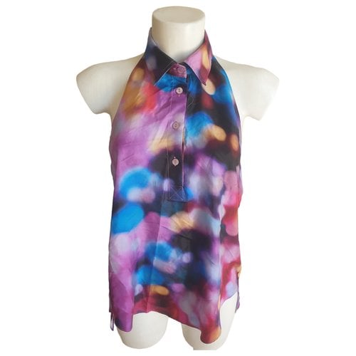 Pre-owned Jean Paul Gaultier Silk Camisole In Multicolour