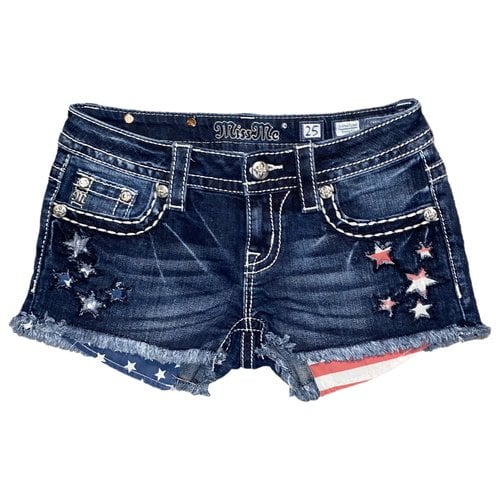 Pre-owned Miss Me Shorts In Blue
