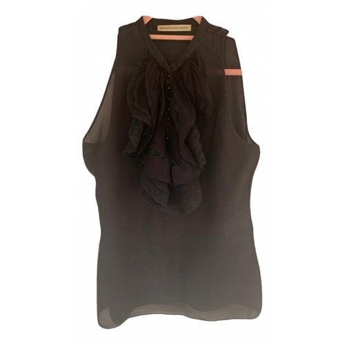 Pre-owned Balenciaga Silk Vest In Black