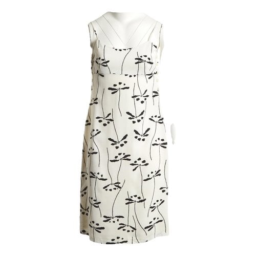 Pre-owned Chanel Mid-length Dress In White