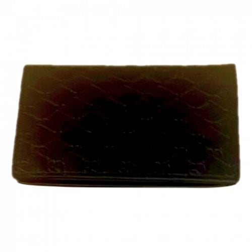 Pre-owned Gucci Leather Card Wallet In Other