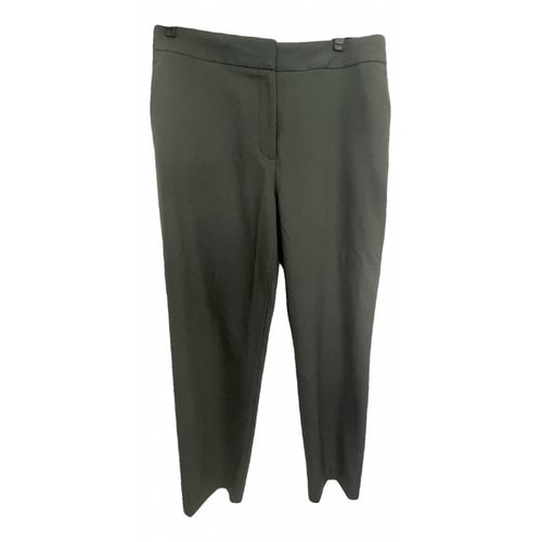 Pre-owned Reiss Wool Trousers In Green
