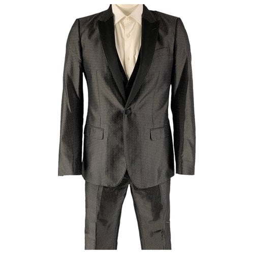 Pre-owned Dolce & Gabbana Silk Suit In Black
