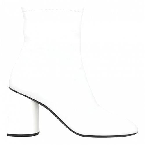 Pre-owned Balenciaga Leather Boots In White