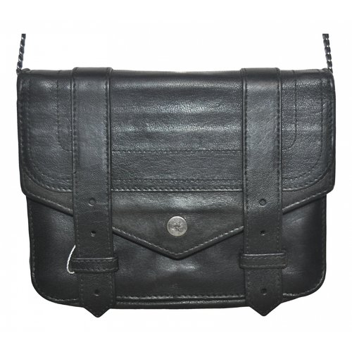 Pre-owned Proenza Schouler Ps1 Leather Mini Bag In Black