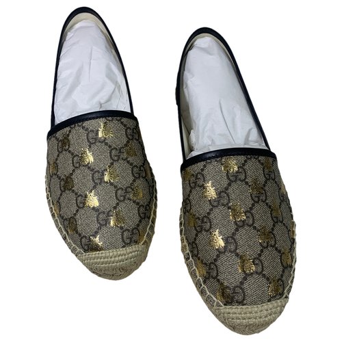 Pre-owned Gucci Leather Espadrilles In Multicolour