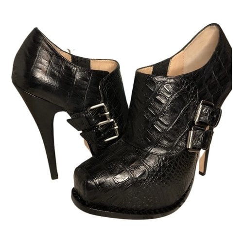 Pre-owned Vivienne Westwood Anglomania Leather Heels In Black