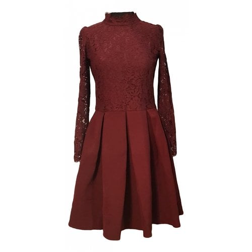 Pre-owned Molly Bracken Mid-length Dress In Burgundy