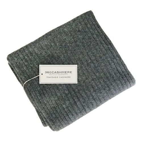 Pre-owned 360cashmere Cashmere Scarf In Grey