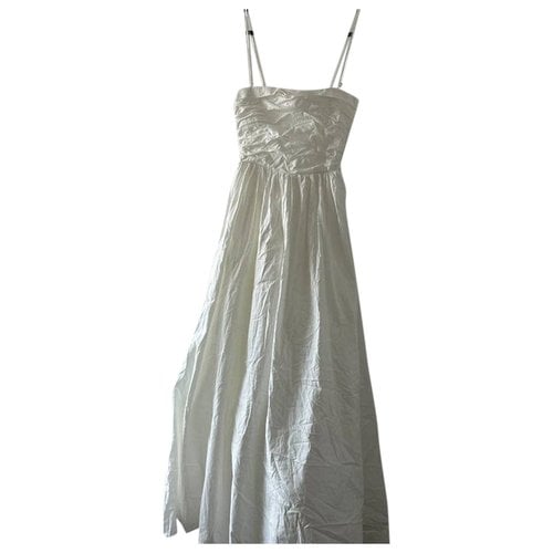 Pre-owned Reformation Maxi Dress In White