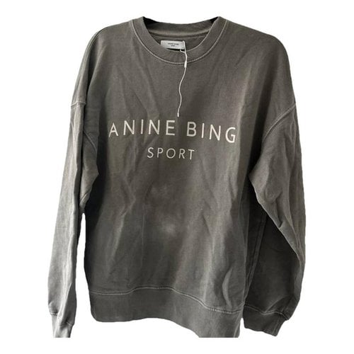 Pre-owned Anine Bing Sweatshirt In Grey