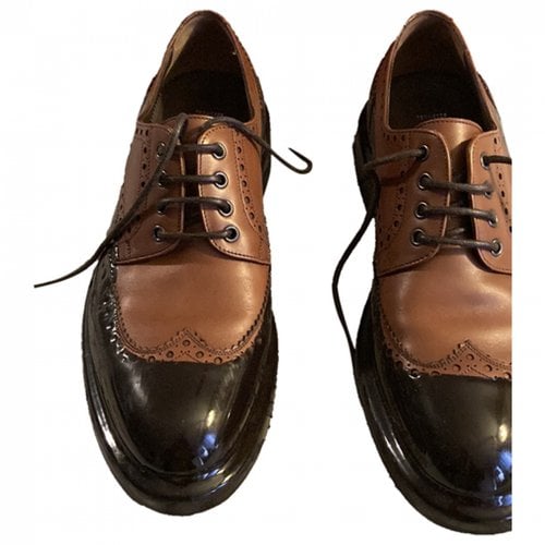 Pre-owned Ferragamo Leather Lace Ups In Brown