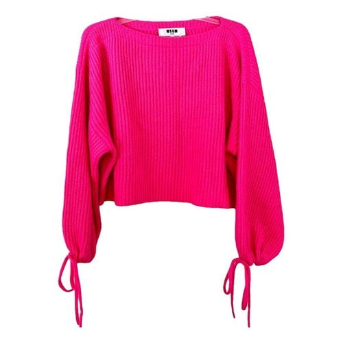 Pre-owned Msgm Wool Jumper In Pink