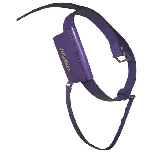 Pre-owned Jacquemus Leather Belt In Purple