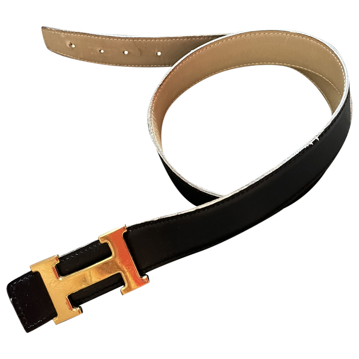 image of Hermès H leather belt
