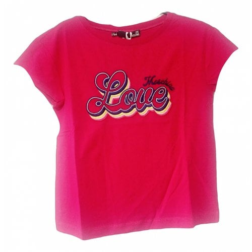 Pre-owned Moschino Love T-shirt In Red