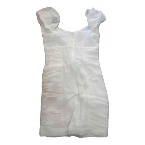 Pre-owned The East Order Mini Dress In White