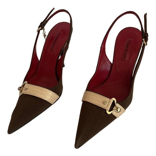 Pre-owned Cesare Paciotti Cloth Heels In Brown