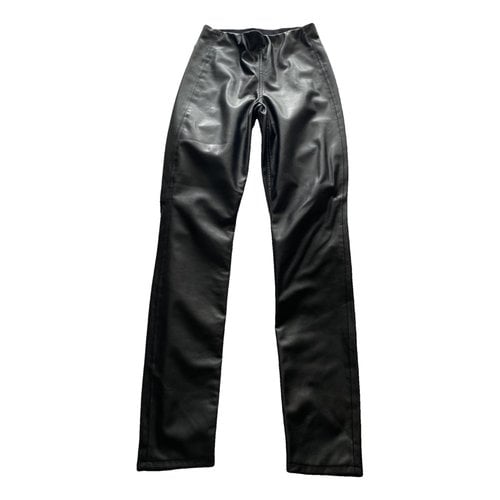 Pre-owned Rag & Bone Vegan Leather Leggings In Black