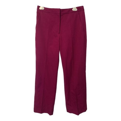 Pre-owned Stella Mccartney Wool Trousers In Pink