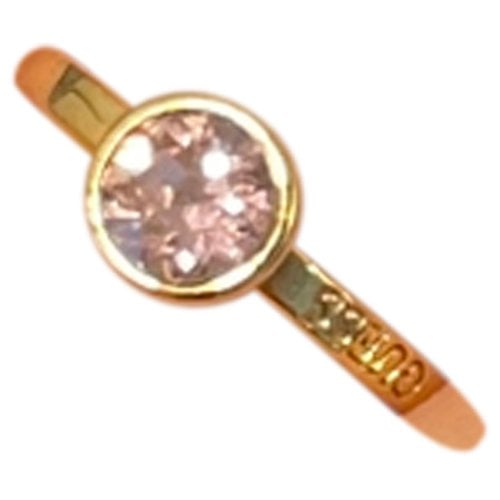 Pre-owned Guess Pink Gold Ring In Purple