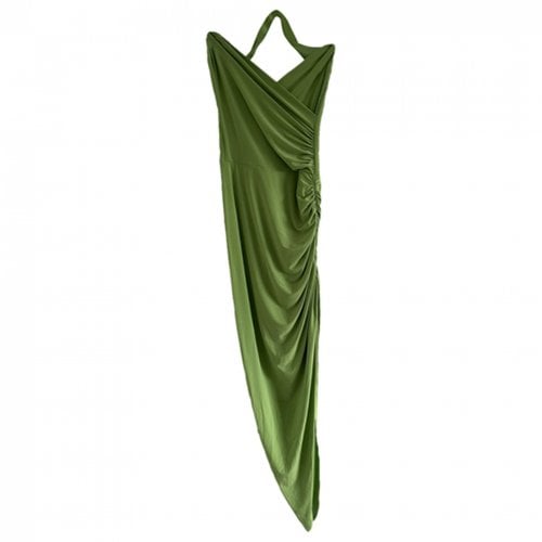 Pre-owned Norma Kamali Maxi Dress In Green