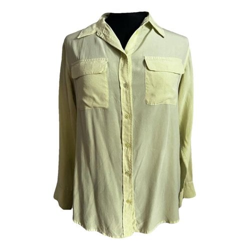 Pre-owned Equipment Silk Shirt In Green