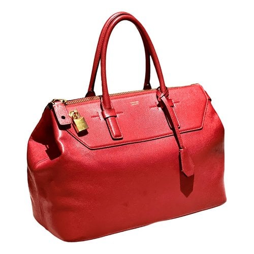 Pre-owned Tom Ford Leather Handbag In Red