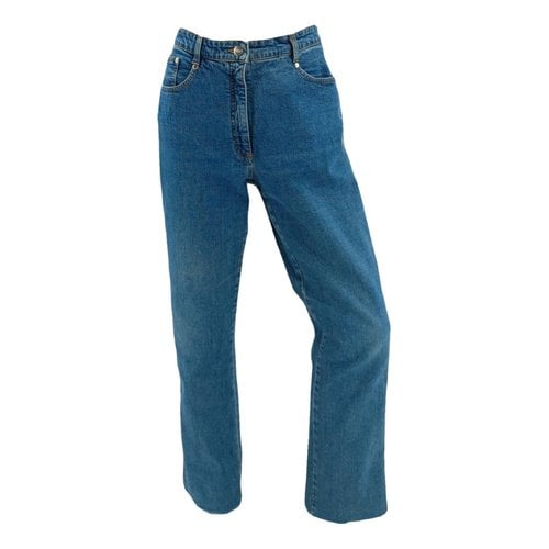 Pre-owned Luisa Spagnoli Straight Jeans In Blue