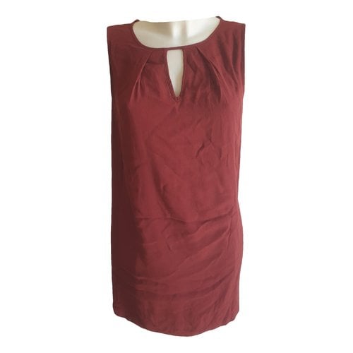 Pre-owned Tommy Hilfiger Mid-length Dress In Burgundy