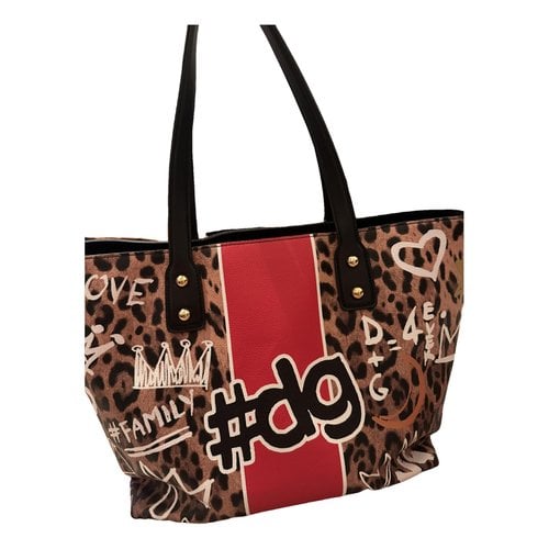 Pre-owned Dolce & Gabbana Beatrice Leather Tote In Multicolour