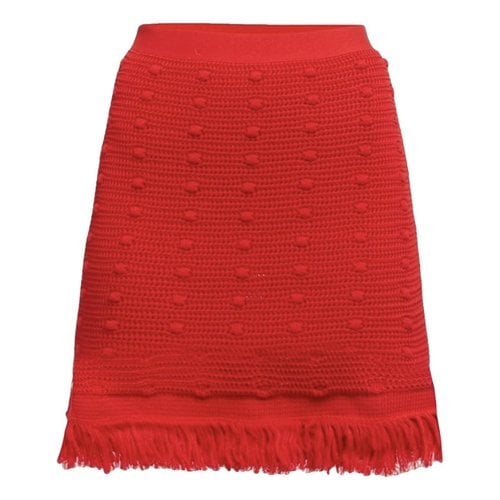 Pre-owned Bottega Veneta Mid-length Skirt In Red